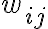 w_{ij}