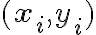 (\mathbf{x}_i,
y_i)